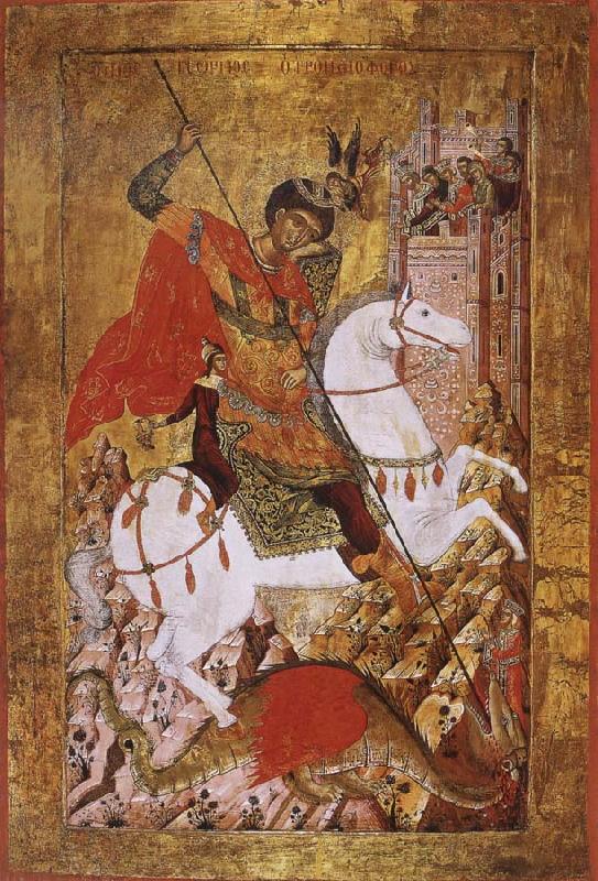unknow artist Saint George Slaying the Dragon France oil painting art